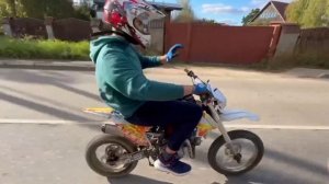 Стант на питбайке 140