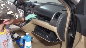 Химчистка очень грязного салона Honda CR-V #semax_detailing #detailing