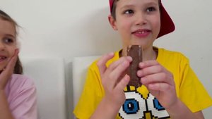 Челлендж Мороженое или настоящее от Макс и Катя