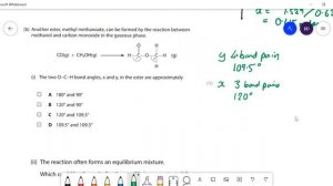 Edexcel A level Chemistry 2020 Paper 1 (second half) Walkthrough