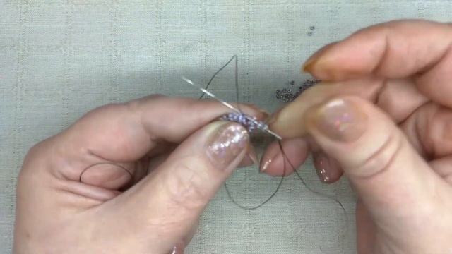 Махровый жгут Колье из бисера