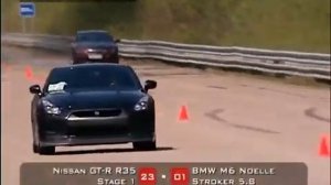 Moscow Unlim 500+ (Dragtimes.info)- Nissan GTR vs ВMW M6