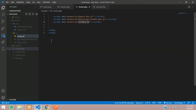 PHP Blog Admin Panel 2: How to Setup Frontend Panel & design Navbar Login Register Page w/ Bootstra смотреть онлайн