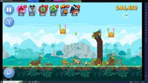 Angry Birds Friends Any Slingshot Speedrun (Level 79, Power-ups) in 00:00:14,733