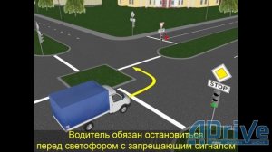 ПДД РБ 2023. Проезд регулируемых перекрёстков