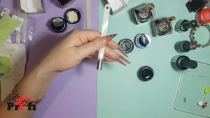 Растекашки, простой и быстрый дизайн на ногтях.