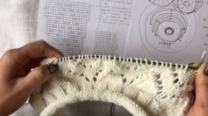 Пуловер с круглой кокеткой. Часть вторая.  Вязание кокетки.