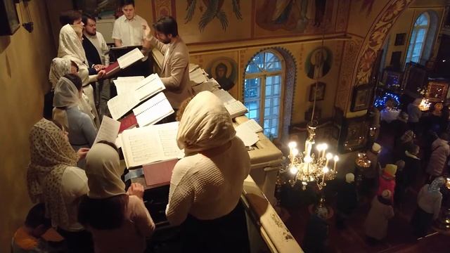 Хор храма Архистратига Михаила - На литургии - Рождество Христово 2022 смотреть онлайн
