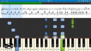 Белорусский Вокзал - Нам нужна одна победа (на пианино Synthesia cover) Ноты и MIDI