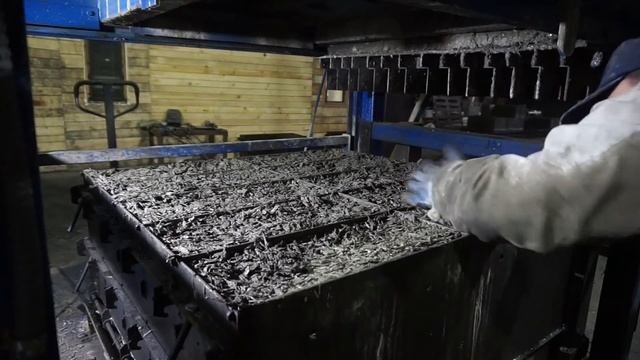Вибропрессование арболитовых блоков на станке «Русский Арболит-2»