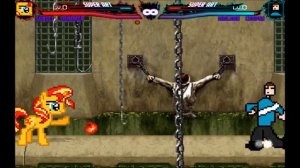 Mugen : Sunset Shimmer (My Little Pony) Vs Sheldon Cooper (The Big Bang Theory) (Request)