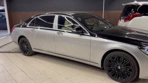 Оклеиваем плёнками авто   пример двухцветный Майбах 222