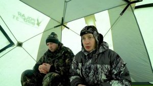 Первый запуск теплообменника, обзор печи, обогрев зимней палатки.