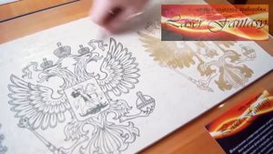 Лазерная гравировка на керамограните.