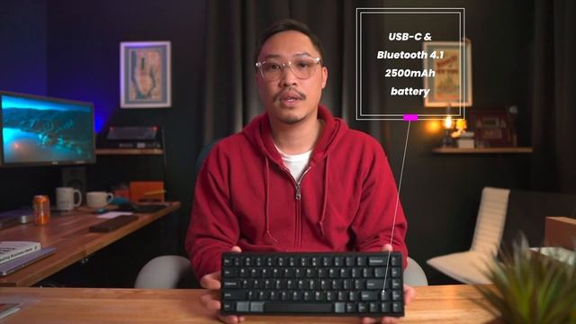 Best 65% keyboard? Keydous NJ68 + DROP Skylight keycaps unboxing and review. смотреть онлайн