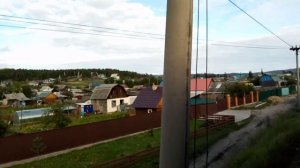 Вид из окна электропоезда. Природа Забайкальского края.