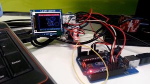 Arduino TFT SPI 1.8 128x160 demo.