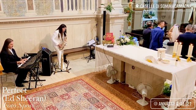 Perfect (Ed Sheeran) Sax Contralto Tastiere - Cerimonia in Chiesa Matrimonio - Foto Sposi смотреть онлайн