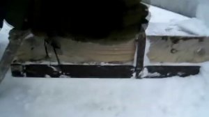 Чистка снега с помощью самодельного прицепа