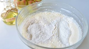 Ржаная шарлотка с яблоками