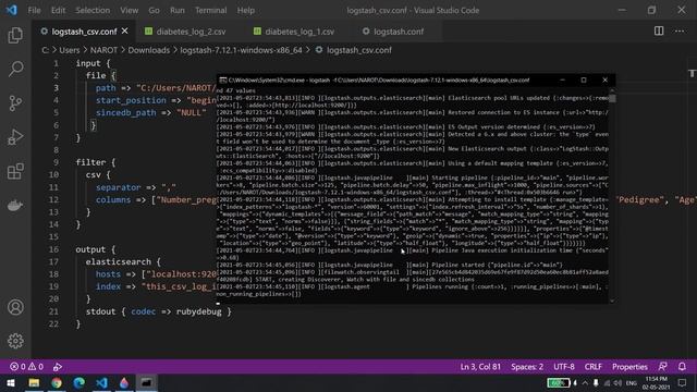 Install logstash in windows10 & the basics of the FLK stack смотреть онлайн