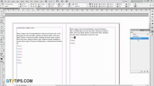 Creating a Number List in Indesign using Character Style - Video in Hindi