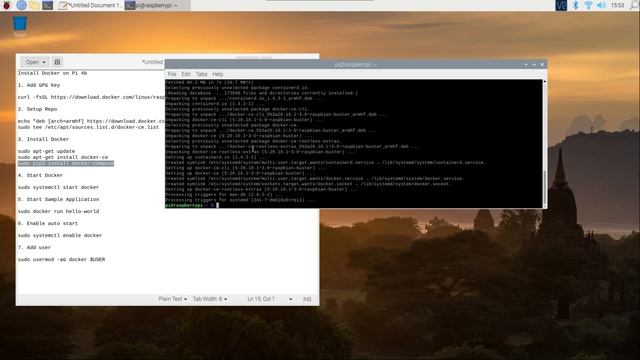 Raspberry Pi 4b - Install Docker Step by Step смотреть онлайн