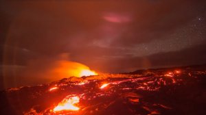 Уникальное видео извержения гавайского вулкана