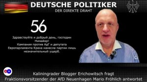 Erichowitsch fragt - AfD-Fraktionsvorsitzender Fröhlich antwortet