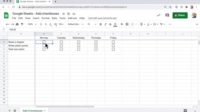 Google Sheets Insert Checkboxes ☑︎ (Quick Tutorial)
