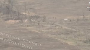 Уничтожение группы солдат ВСУ на Запорожском направлении попаданием 152-мм снаряда