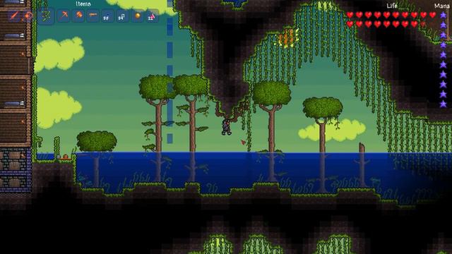 Terraria Infinite Waterfall смотреть онлайн