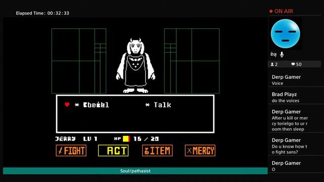 Undertale but you choose the route смотреть онлайн