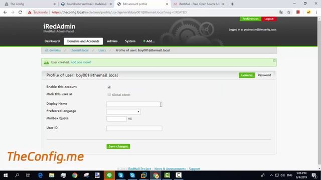 ขั้นตอนการสาธิตการจัดการ Mail Server ด้วย iRedMail Server และ Webmail смотреть онлайн