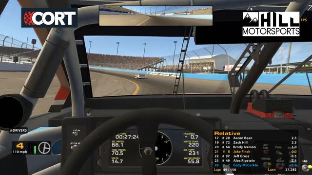CORT Trading Paints Cup Series. Round 11 of 18 ISM Raceway 150 laps! CORT PLAYOFFS! смотреть онлайн