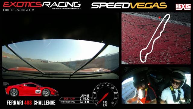 Ferrari 488 Challenge Evo 10 laps Las Vegas Speed Zone смотреть онлайн