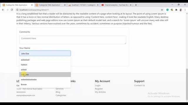 Codeigniter Web Application in Hindi - part 11