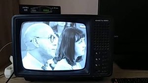 Телевизор Юность-406Д после ремонта и установки видео входа.