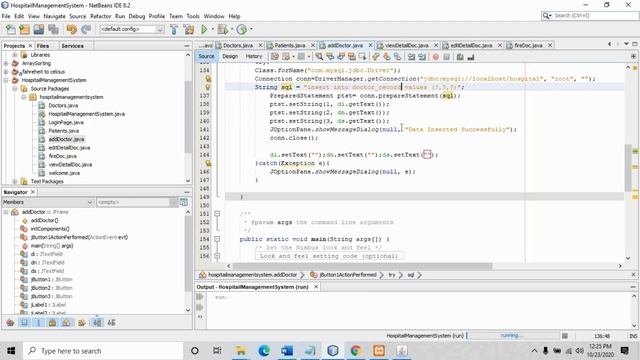 How to Create Hospital Management System using Java Swing & MYSQL DBMS in NETBEANS 8.2  [PART 1]