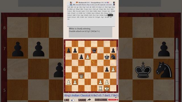 Chessable Masters Play-In - Round 8 || Matthias Bluebaum vs Aireza Firouzja - March 13, 2023