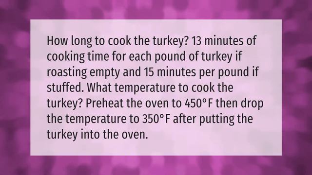How long do you cook a turkey per pound in the oven? смотреть онлайн