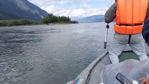 Поездка по озеру.Рыбалка на Чулышмане.Часть два.