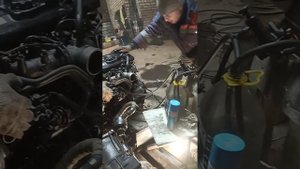 Запуск двигателя 3L после кап. ремонта.