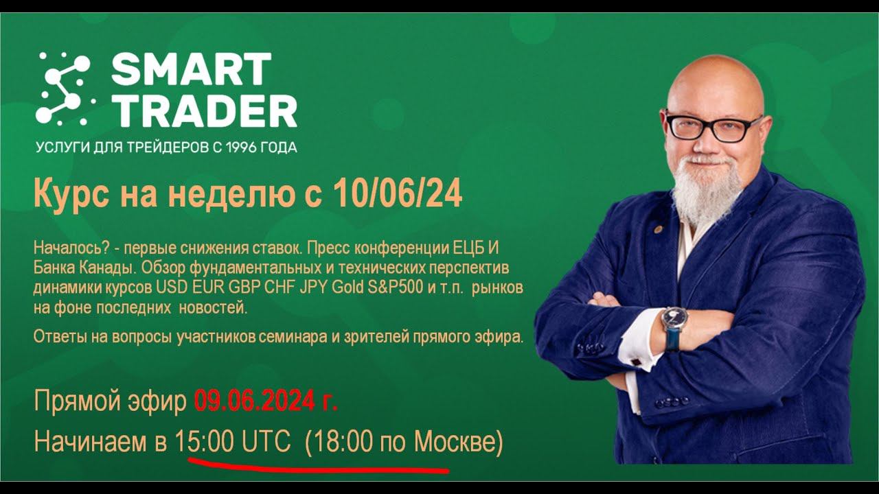 Воскресный обзор рынка Forex "Курс на неделю с 10 июня 2024"