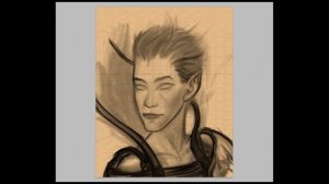 Elf Sketch in Photoshop CS5 (Mixer Brush, Bristle Brushes)