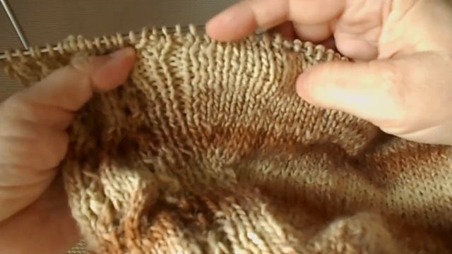 Платье спицами из итальянской бобинной пряжи #ЛюдмилаТен