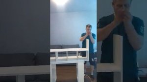 Сборка стеллаж на 8 секций.