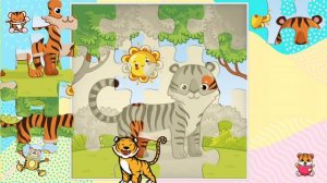 Tiger Puzzle for Kids | Animals Kids Puzzle | Tiger in Forest