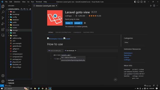 7 VSCode Extensions for Laravel Developers or Beginners 2023 | laravel lecuture=2
