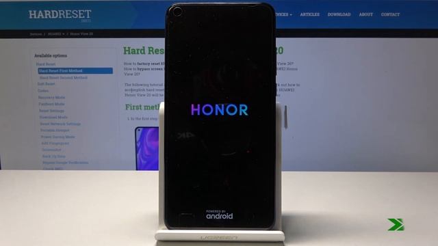 How to Hard Reset Honor View 20 - Wipe Data by Settings смотреть онлайн